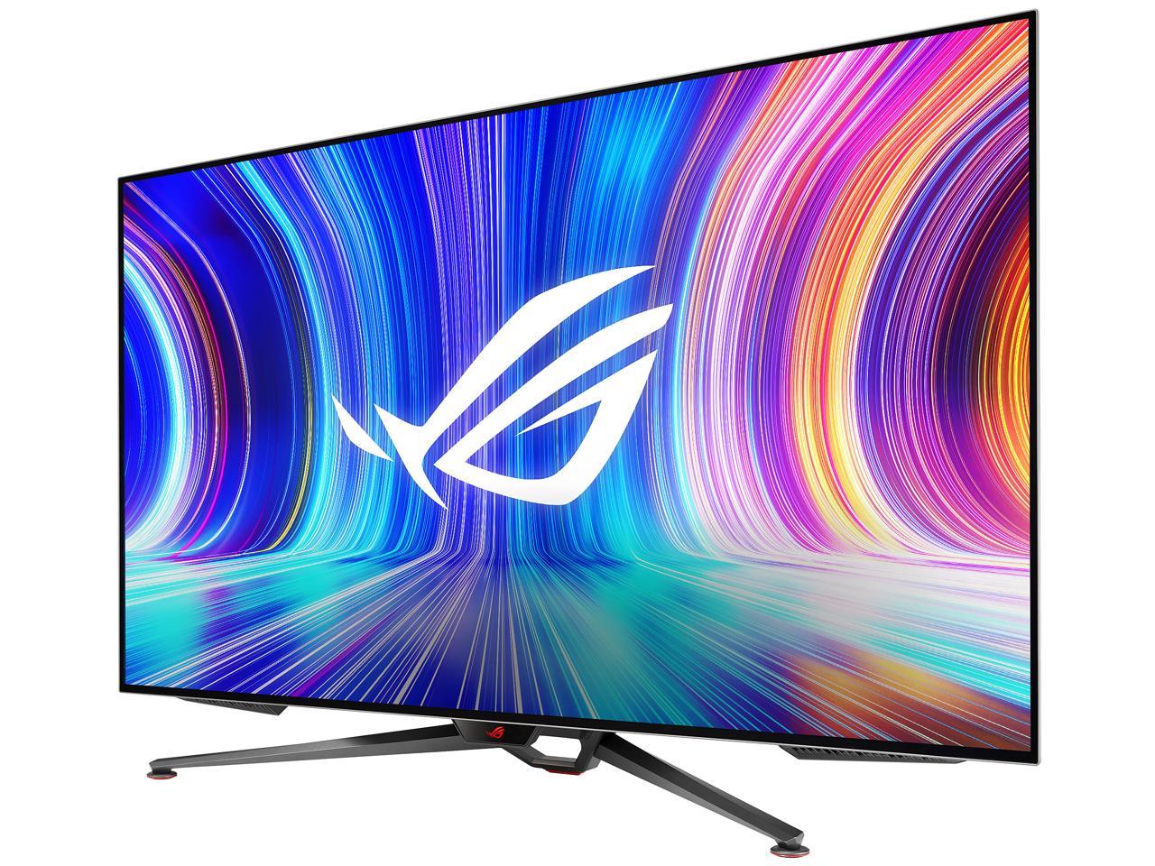 ASUS ROG Swift OLED PG48UQ Gaming Monitor - 47.5" 4K, OLED, 138Hz (Overclocked), 0.1 ms (GTG), G-SYNC Compatible, Custom Heatsink, 98% DCI-P3, True 10-bit, HDMI 2.1, DisplayPort 1.4