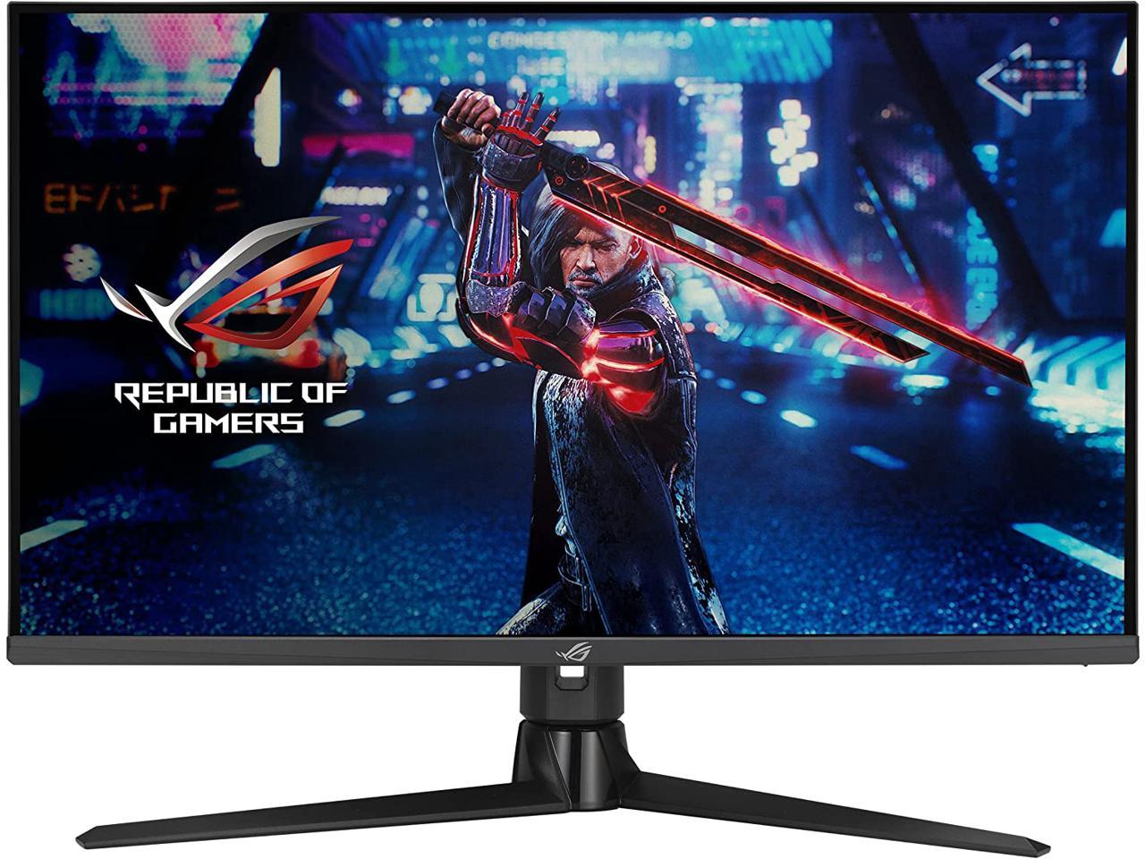 ASUS 32� QHD Fast IPS, 175Hz (OC) Gaming Monitor - 1ms, G-SYNC compatible, 1440P (2560 x 1440), Variable Overdrive, Eye Care, DisplayHDR 600, DisplayPort, HDMI, USB, 96% DCI-P3 XG32AQ ROG Strix