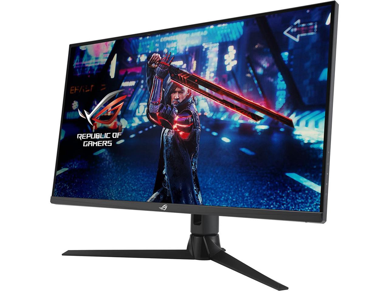 ASUS 32� QHD Fast IPS, 175Hz (OC) Gaming Monitor - 1ms, G-SYNC compatible, 1440P (2560 x 1440), Variable Overdrive, Eye Care, DisplayHDR 600, DisplayPort, HDMI, USB, 96% DCI-P3 XG32AQ ROG Strix