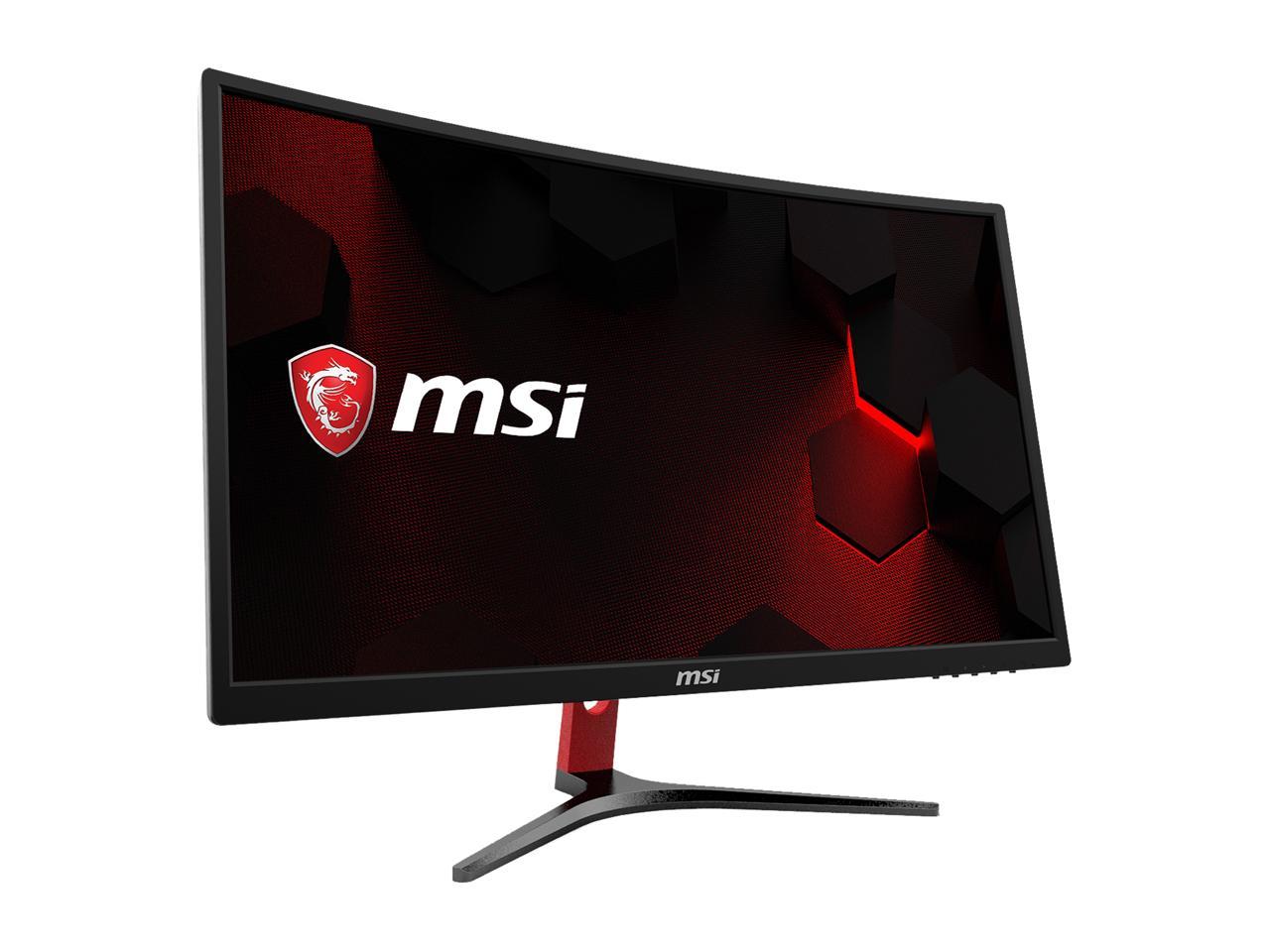 MSI Optix G24C 24" (Actual size 23.6") Full HD 1920 x 1080 1ms (MPRT) 144Hz DVI HDMI DisplayPort AMD FreeSync Anti-Glare Backlit LED Curved Gaming Monitor