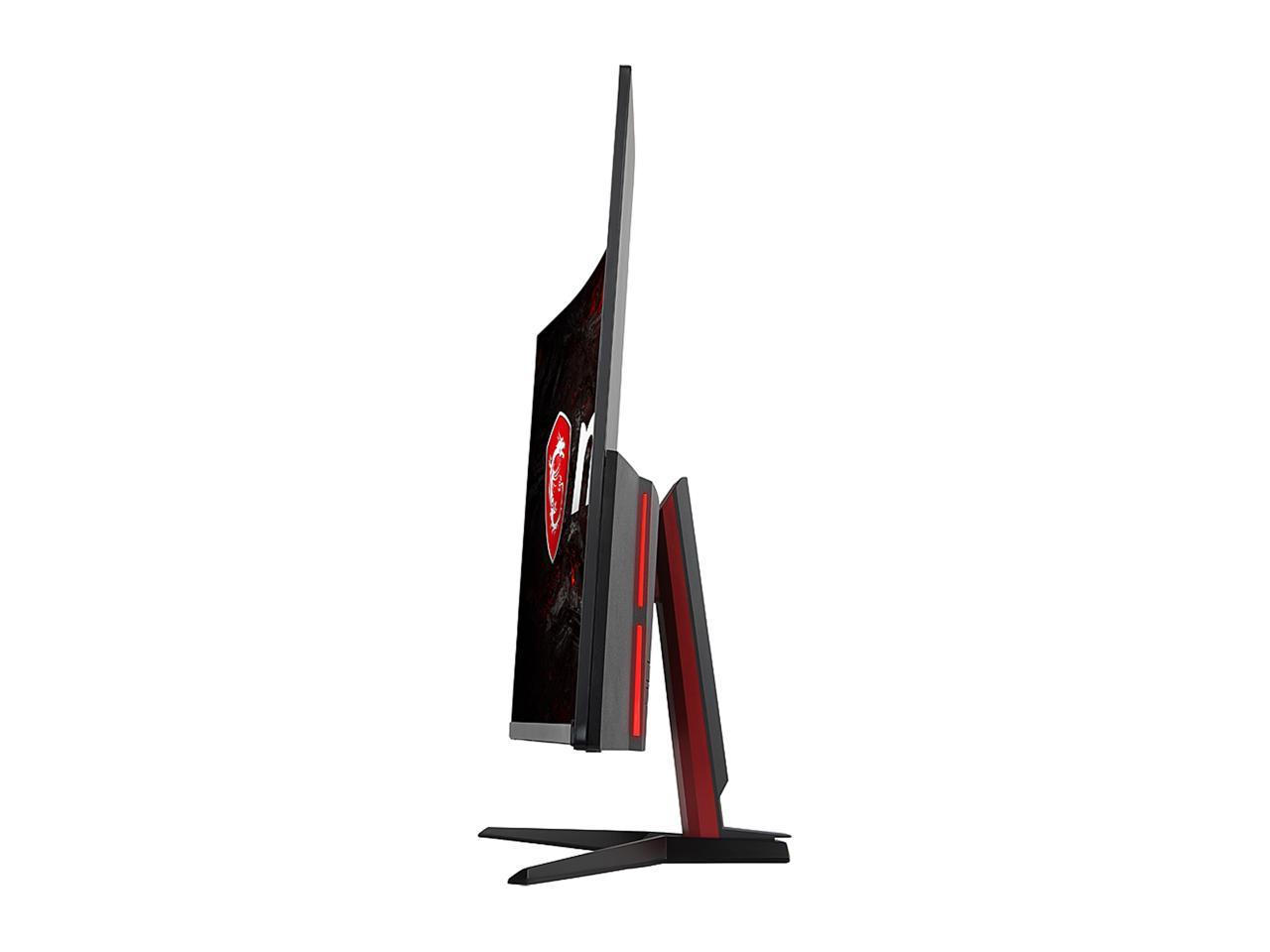 MSI Optix AG32C 32" Red LED Non-Glare Super Narrow Bezel 1ms Response Full HD 1920 x 1080 165Hz Refresh Rate FreeSync Technology Curved Gaming Monitor