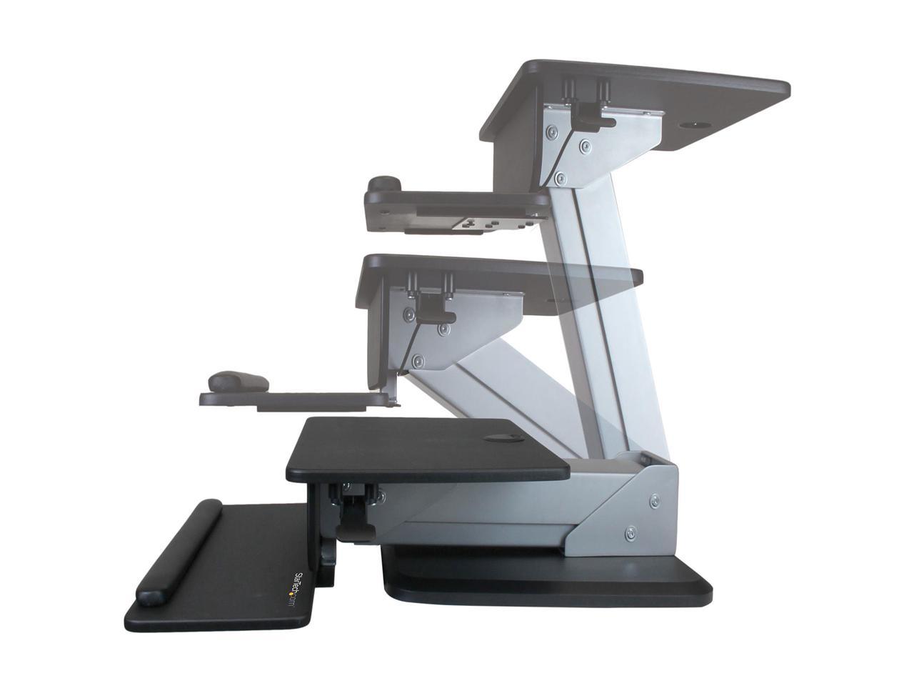 StarTech ARMSTS Height Adjustable Standing Desk Converter - Sit Stand Desk with One-finger Adjustment - Ergonomic Desk