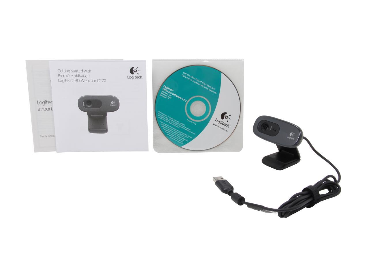 Logitech 960-000694 C270 USB 2.0 HD Webcam