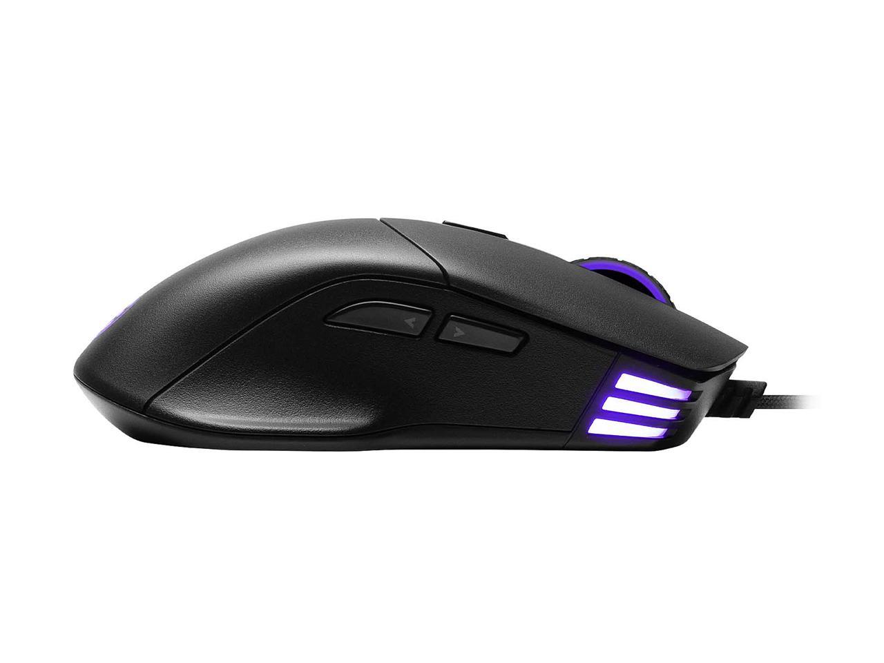 EVGA X12 Gaming Mouse, 8k, Wired, Black, Customizable, Dual Sensor, 16,000 DPI, 5 Profiles, 8 Buttons, Ambidextrous Light Weight, RGB, 905-W1-12BK-KR
