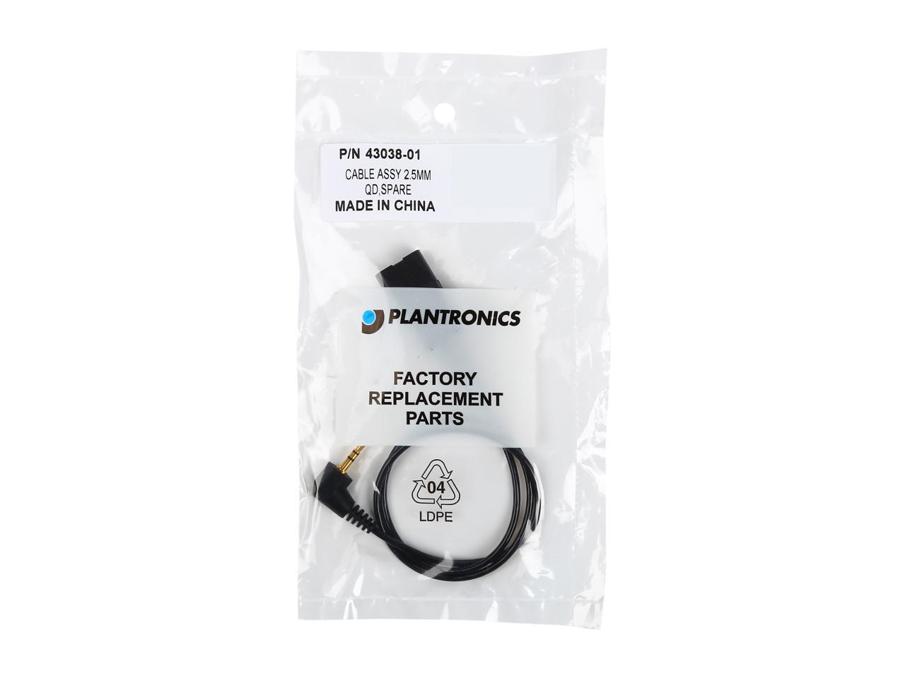 Plantronics Quick Disc. Cable Straight (43038-01)