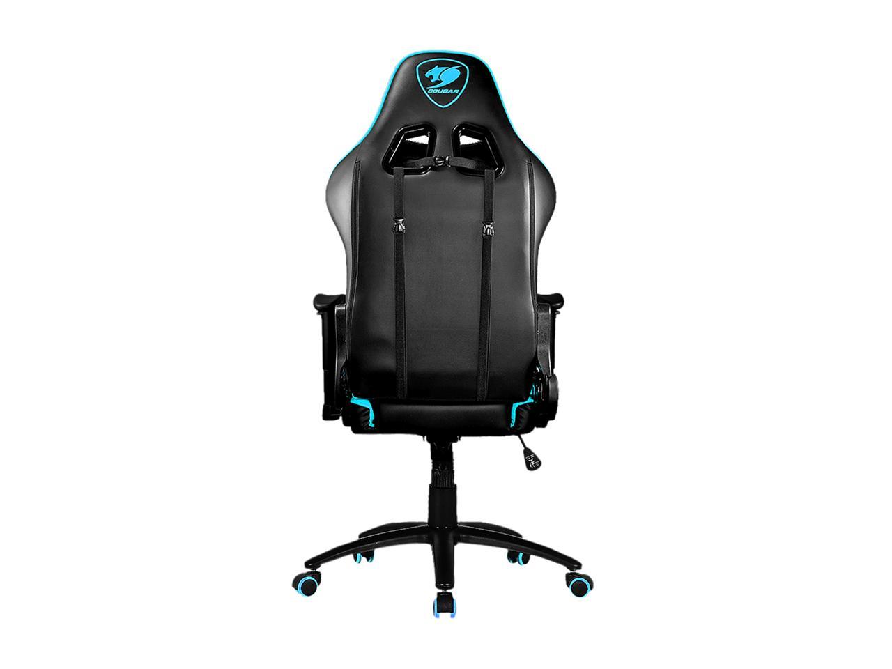 Cougar Armor One Blue Sky Gaming Chair with Breathable Premium PVC Leather and Body-embracing High Back Design
