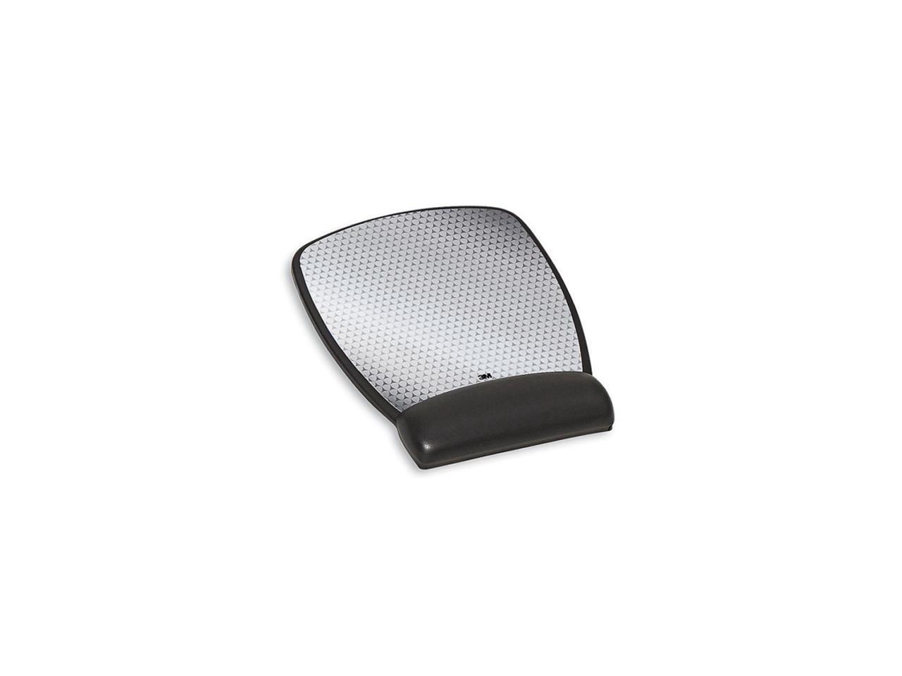 3M 3M Precise Mouse Pad with Gel Wrist Rest, Soothing Gel Comfort with Durable, Easy to Clean Leatherette Cover, Optical Mouse Performance and Battery Saving Design, 8.6" x 6.8", Black (MW309LE) MW309LE Gel Mousepad