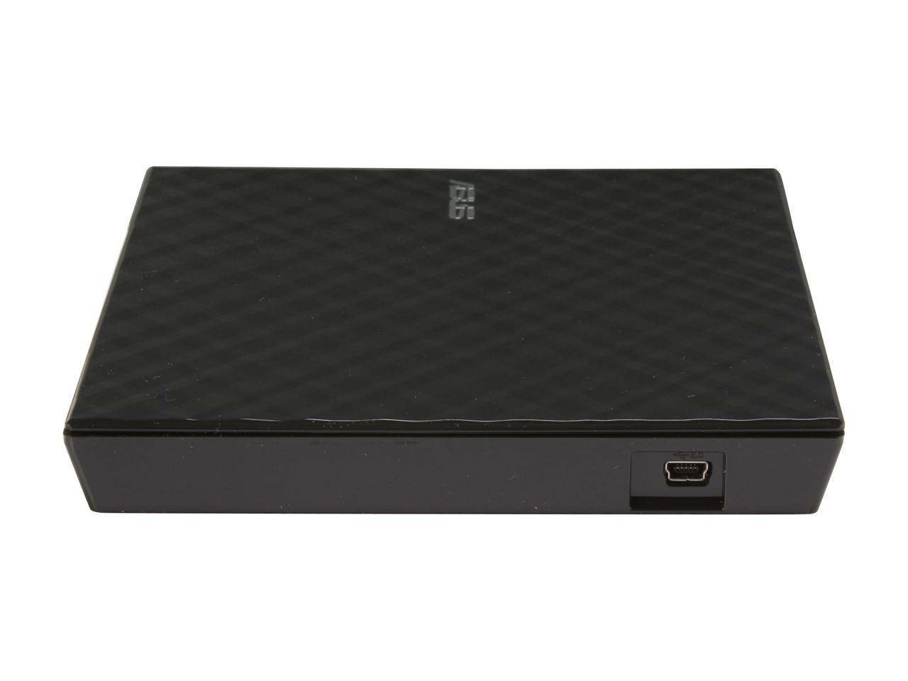 ASUS USB 2.0 Black External Slim CD / DVD Re-writer MacOS Compatible Model SDRW-08D2S-U
