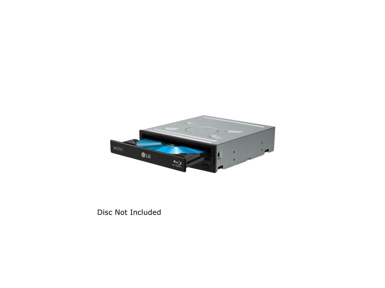 LG Black 16X BD-R 2X BD-RE 16X DVD+R 5X DVD-RAM 12X BD-ROM 4MB Cache SATA Blu-ray Burner WH16NS40