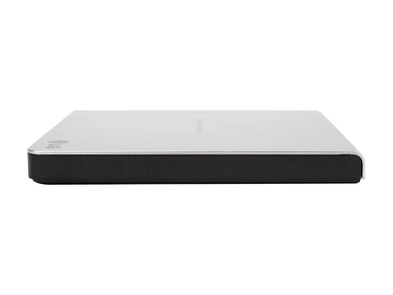 LG External CD / DVD Rewriter With M-Disc Mac & Surface Support (Silver) - Model GP65NS60