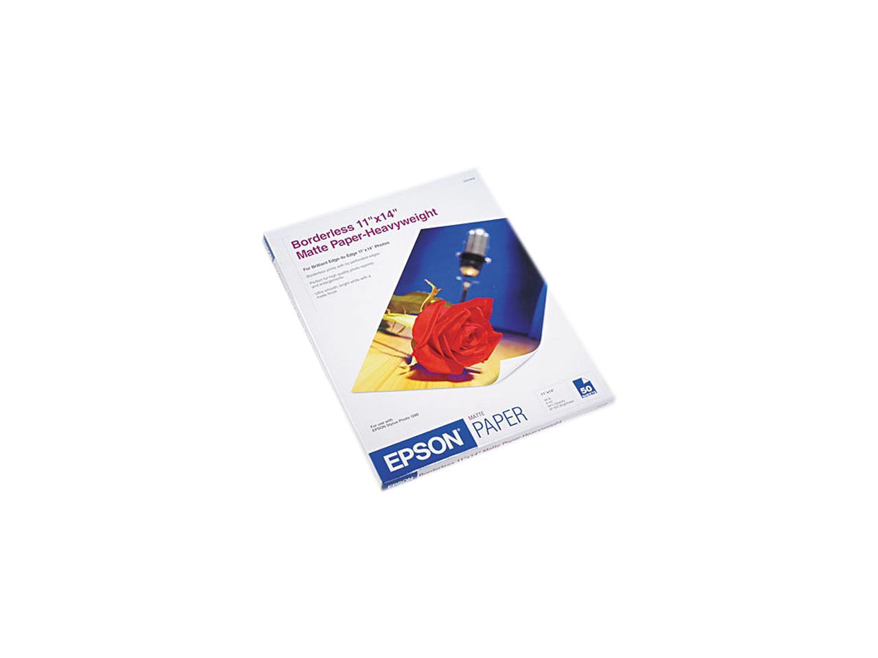 Epson s041468 Very High Resolution Print Paper 11" x 14" - 50 Sheet - White