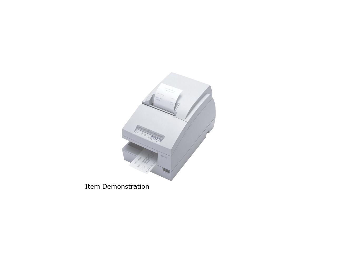 Epson TM-U675 Multifunction Impact Printer without MICR + Auto Cutter – Cool White C31C283012