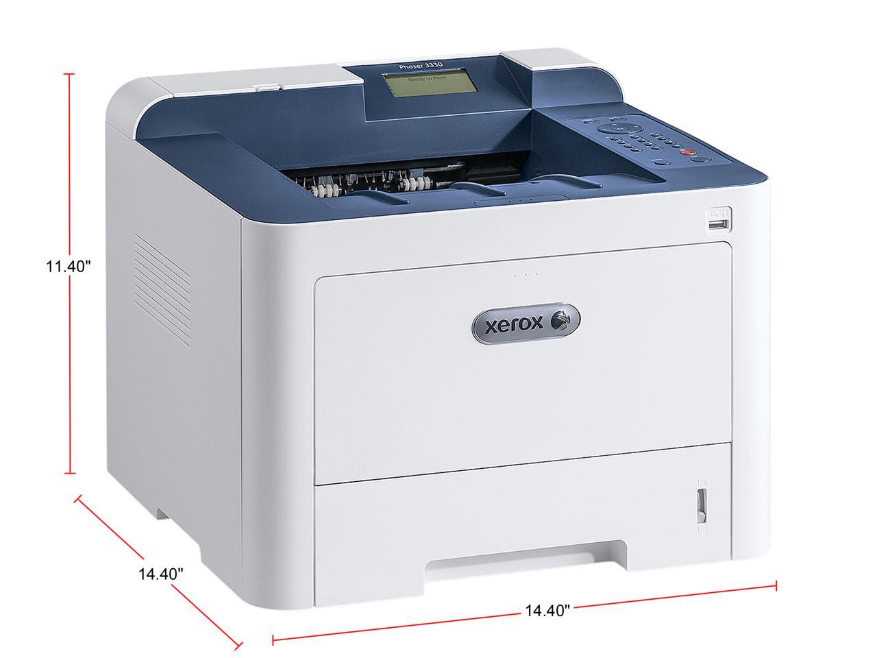 Xerox Phaser 3330/DNI Black And White Printer, Letter/Legal, Up T0 42ppm, 2-Sided Print USB/Ethernet/Wireless, 250-Sheet Tray, Optional 550-Sheet Tray, 110V
