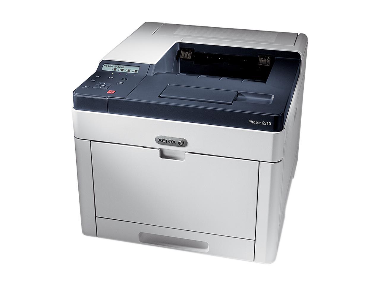 Xerox Phaser 6510/DNI Color Printer, Letter/Legal, Up To 30ppm, 2-Sided Print, USB/Ethernet/Wireless, 250-Sheet Tray, 50-Sheet Multi-Purpose Tray, 110V