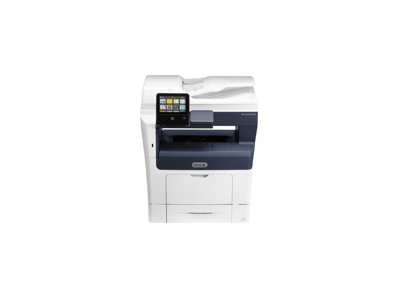 Xerox VersaLink B405/DN B/W Multifunction Printer, Print/Copy/Scan/Fax, Up To 47ppm, 2-Sided Print, USB/Ethernet, 550-Sheet Paper Try, 150-Sheet Multipurpose Try, 60-Sheet RADF (Reversing Automatic Duplex Feeder), 110V