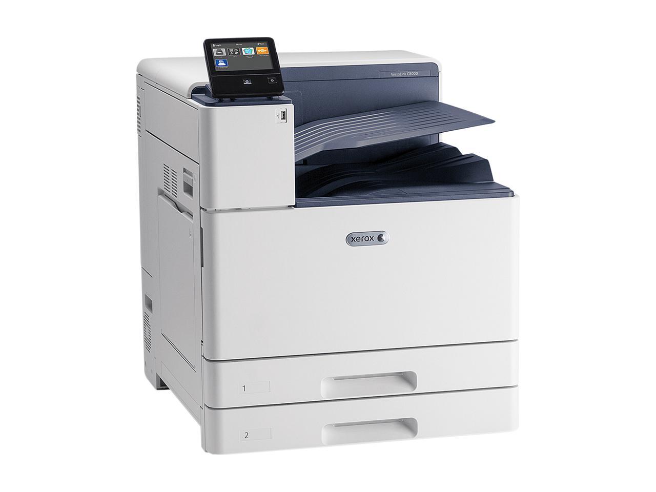 Xerox VersaLink C8000/DT 12 x 18 Color Printer, 1200 x 2400 dpi, 45ppm Color/B&W, USB and Ethernet, 1.6 Ghz Processor, 4 GB RAM, 2-Sided Printing, 5" Touchscreen, 110 Volt