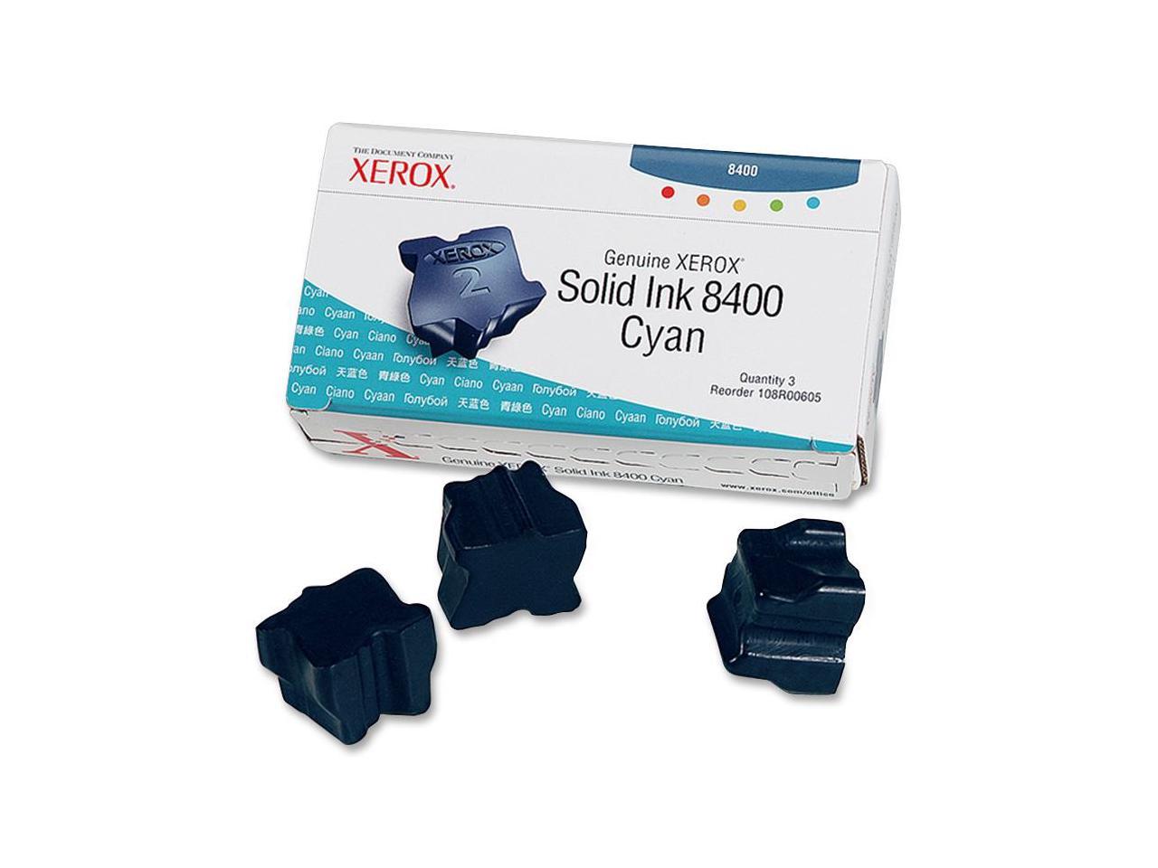 Xerox 108R00605 Solid Ink - 3 Sticks - Cyan