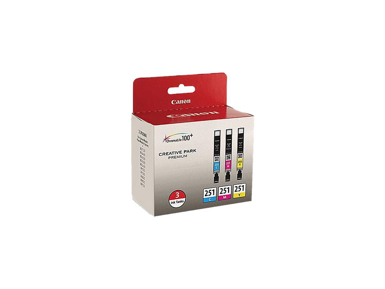 Canon CLI-251 Ink Cartridge - Combo Pack - Cyan/Magenta/Yellow