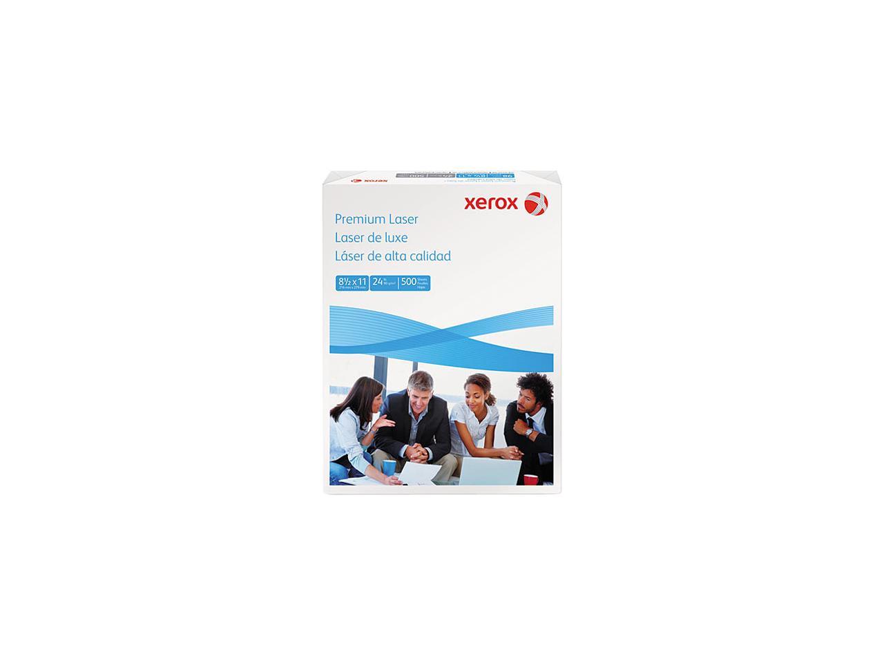 Xerox 3R13038 Premium Laser Paper, 98 Brightness, 24lb, 8-1/2 x 11, White, 500 Sheets/Ream