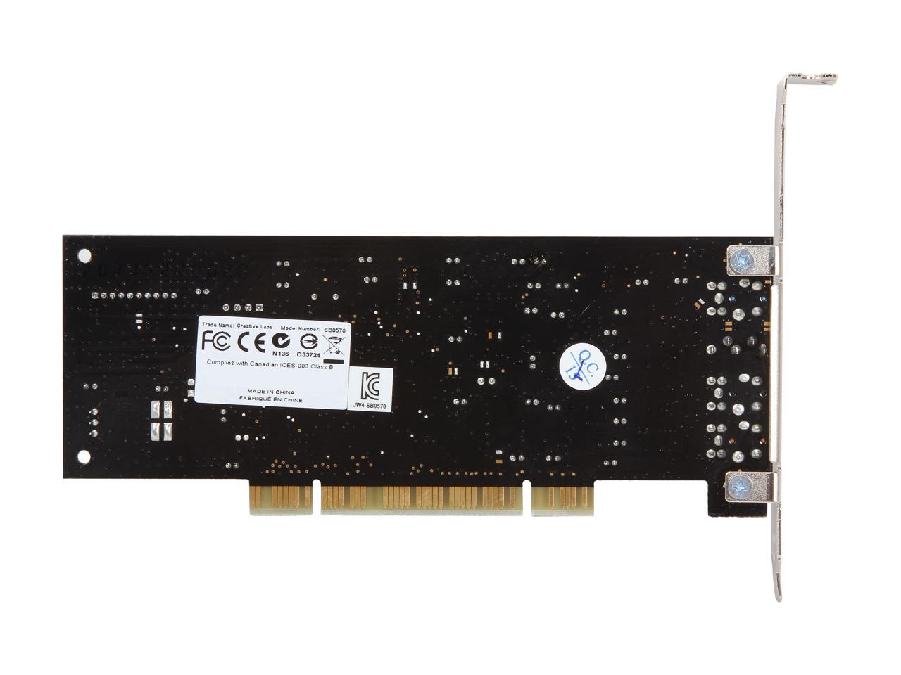 Creative Sound Blaster Audigy SE 7.1 Channels 24-bit 96KHz PCI Interface Sound Card