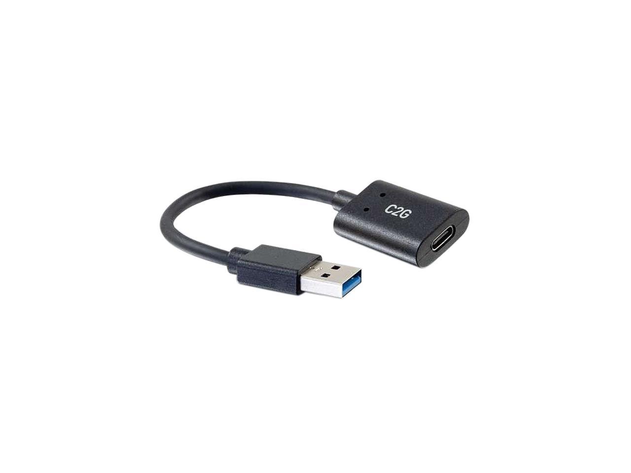 C2G USB C to USB Adapter SuperSpeed USB Adapter 6" 5Gbps F/M 54428