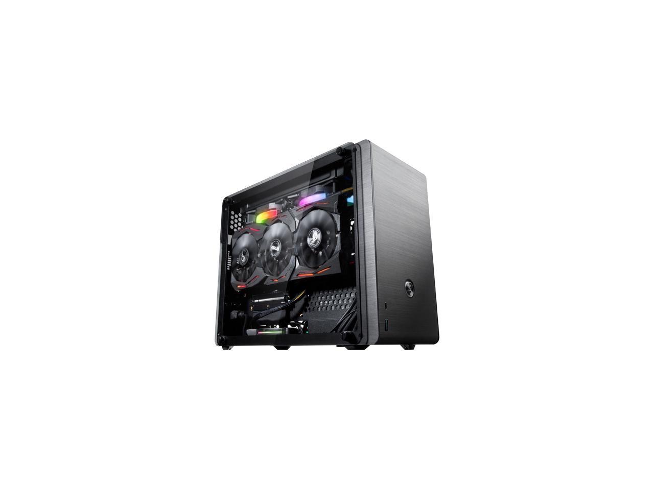 RAIJINTEK OPHION EVO, a SFF Case (Mini-TX) w/ Tempered Glass, Max. 330mm VGA Card, ATX PSU , TYPE-C Hub, Riser Card, 3x2.5" HDD, Magnetic Design Dust Filter, 240 AIO Water Cooling Option On Top