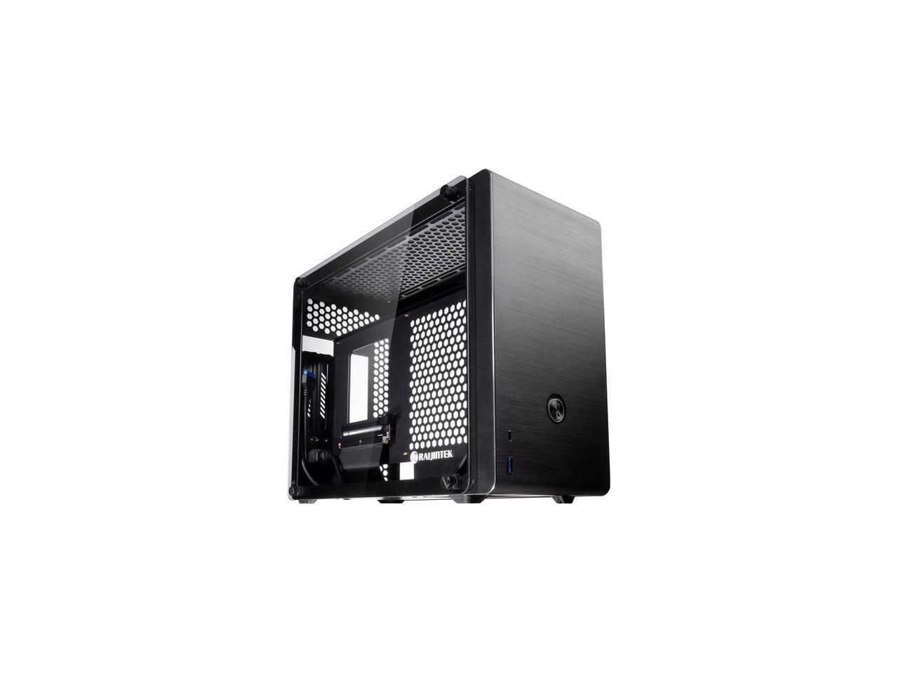 RAIJINTEK OPHION EVO, a SFF Case (Mini-TX) w/ Tempered Glass, Max. 330mm VGA Card, ATX PSU , TYPE-C Hub, Riser Card, 3x2.5" HDD, Magnetic Design Dust Filter, 240 AIO Water Cooling Option On Top