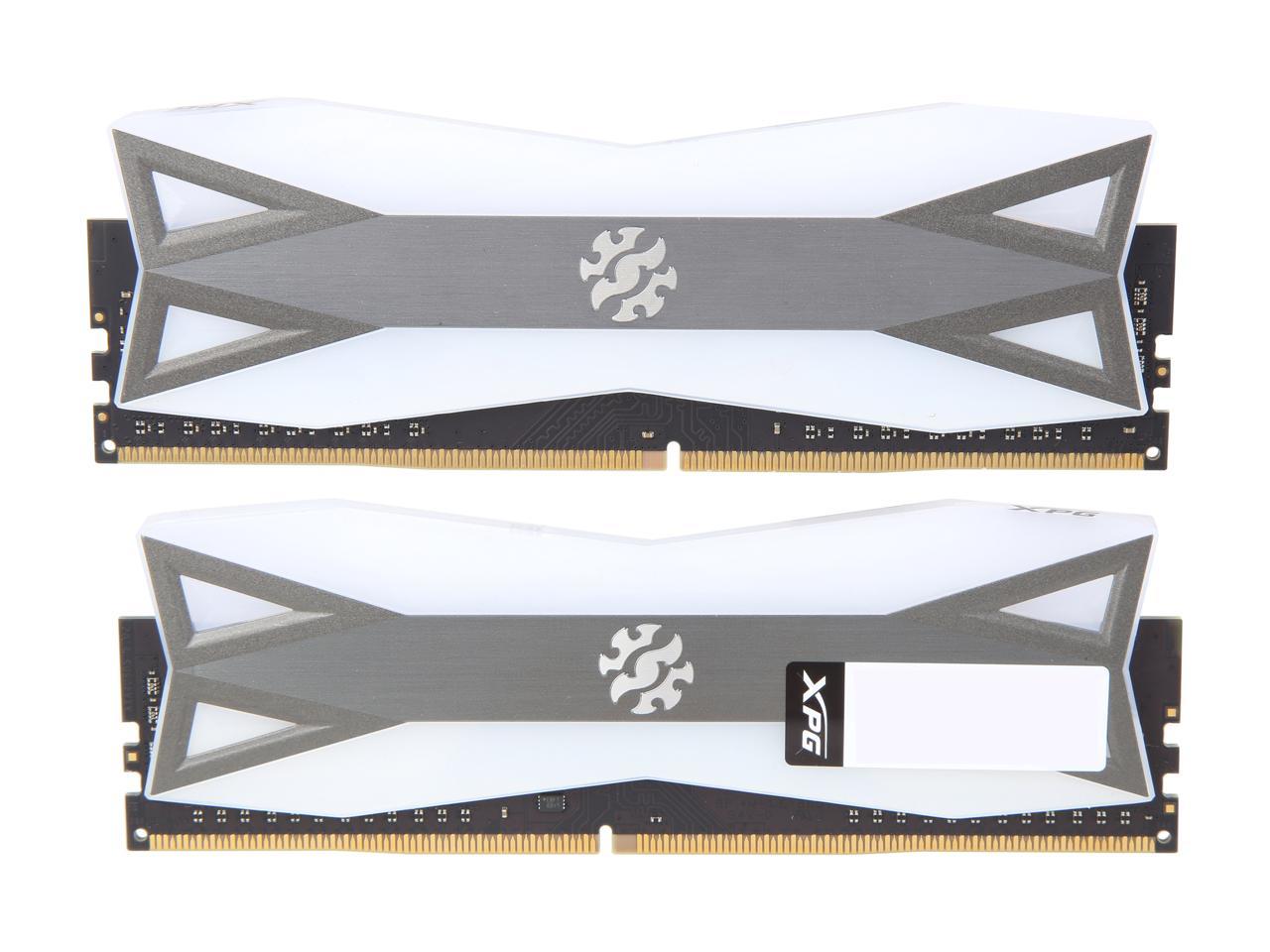 XPG SPECTRIX D60G RGB Desktop Memory Series: 16GB (2x8GB) DDR4 3200MHz CL16 GREY