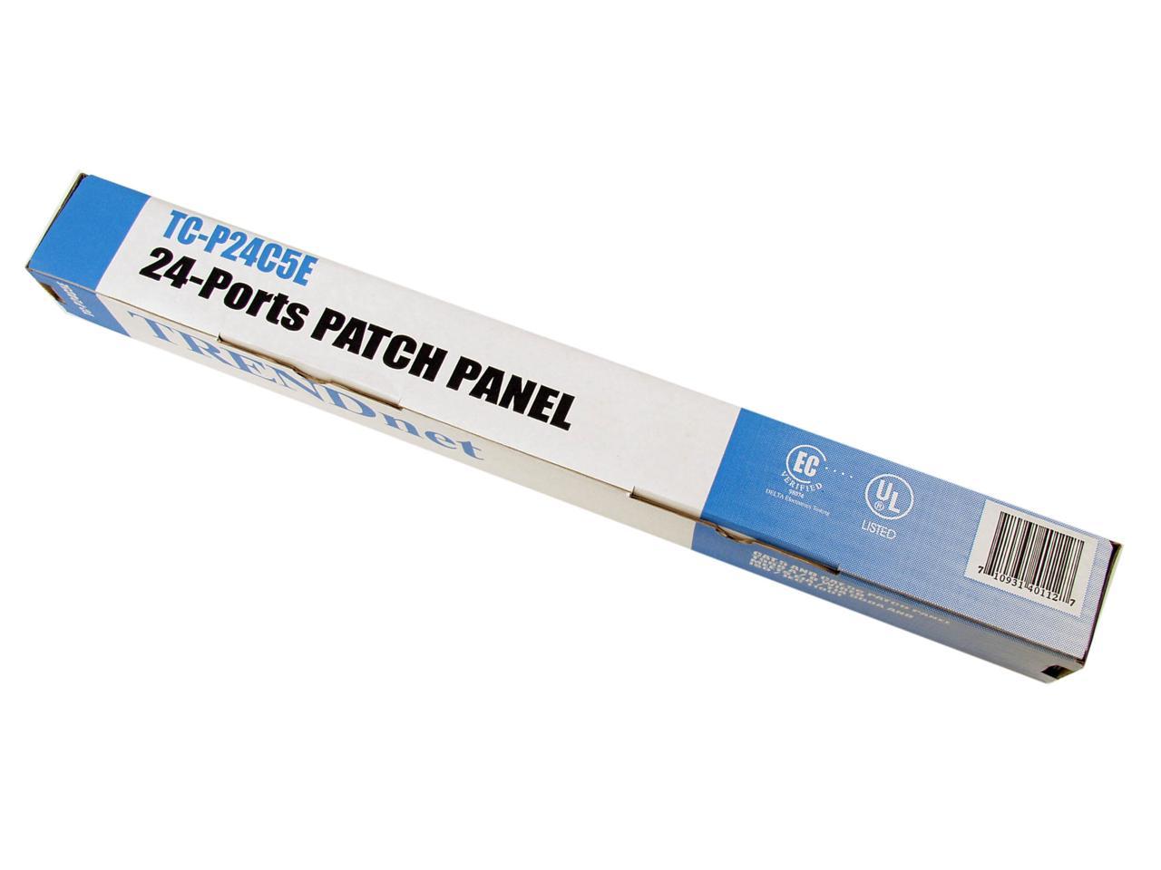 TRENDnet TC-P24C5E 24-port Cat5/5e Unshielded Patch Panel