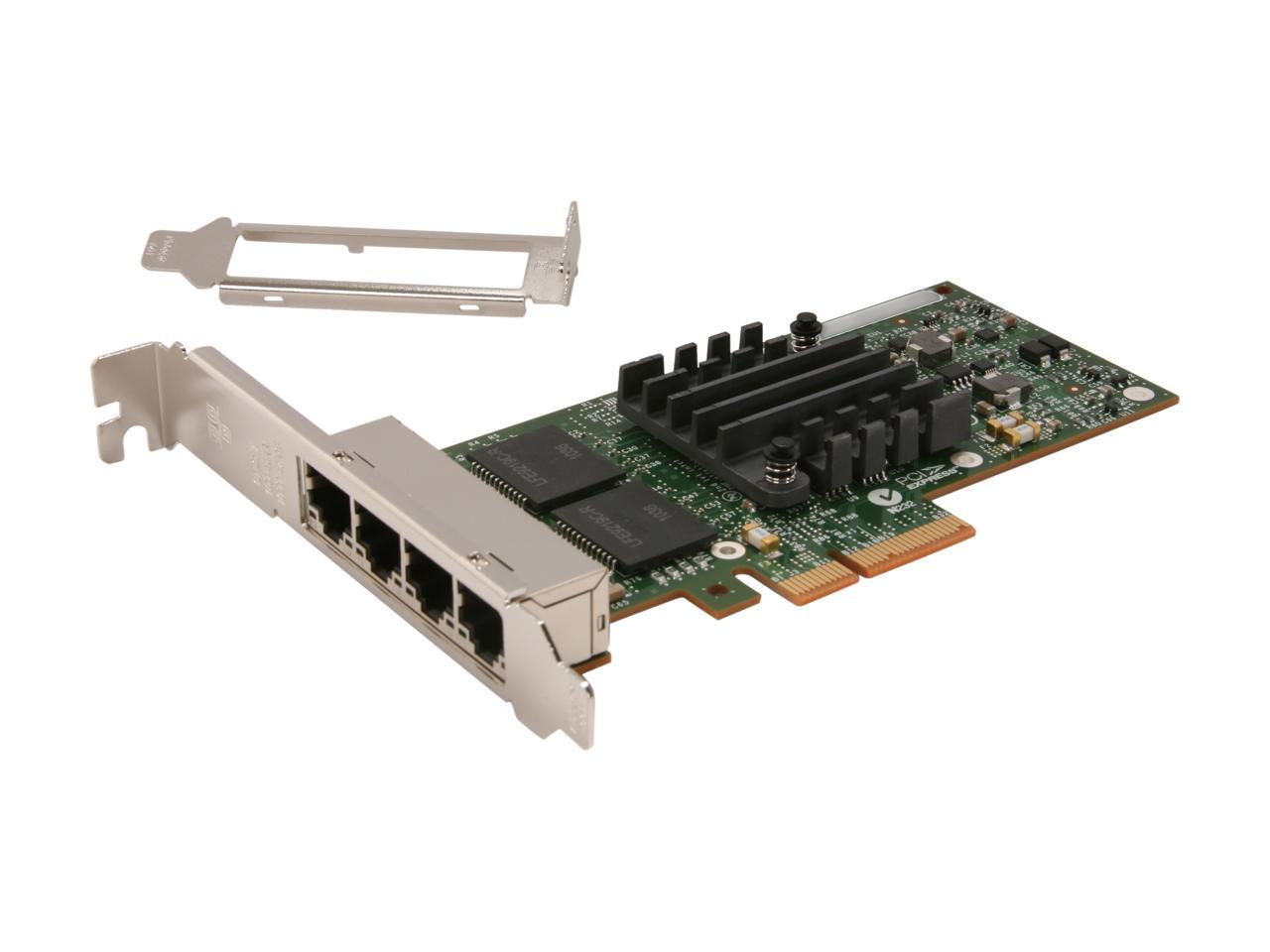 Intel E1G44HTBLK Server Adapter I340-T4 (Bulk Pack) 10/100/1000Mbps PCI-Express 2.0 4 x RJ45