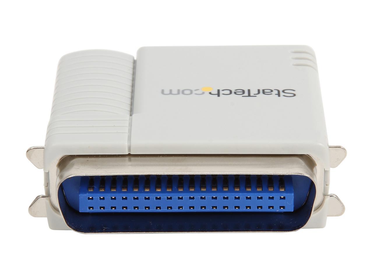 StarTech.com PM1115P2 1 Port 10/100 Mbps Ethernet Parallel Network Print Server RJ45 Centronics