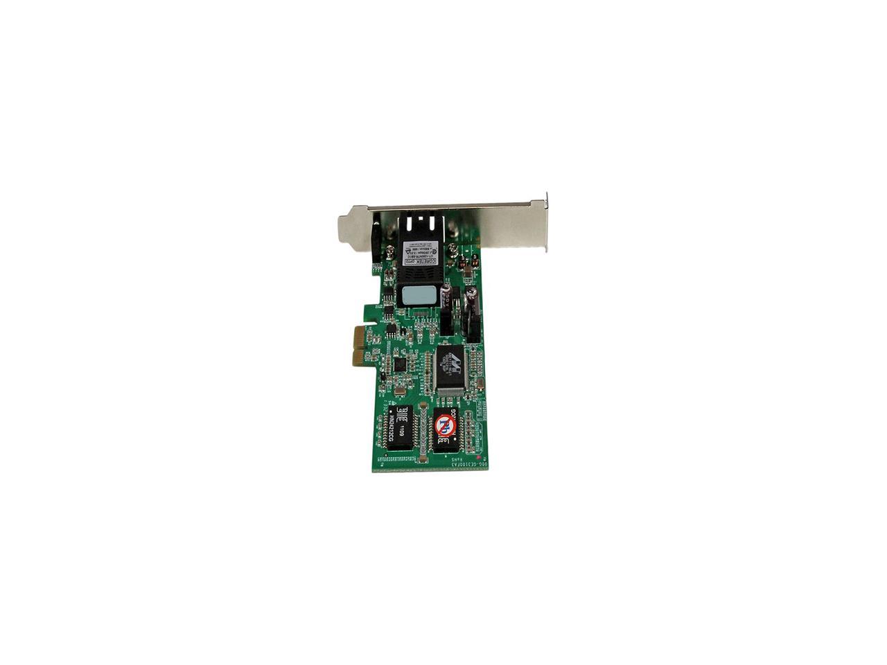 StarTech.com PCI Express (PCIe) Gigabit Ethernet Multimode SC Fiber Network Card Adapter NIC - 550m