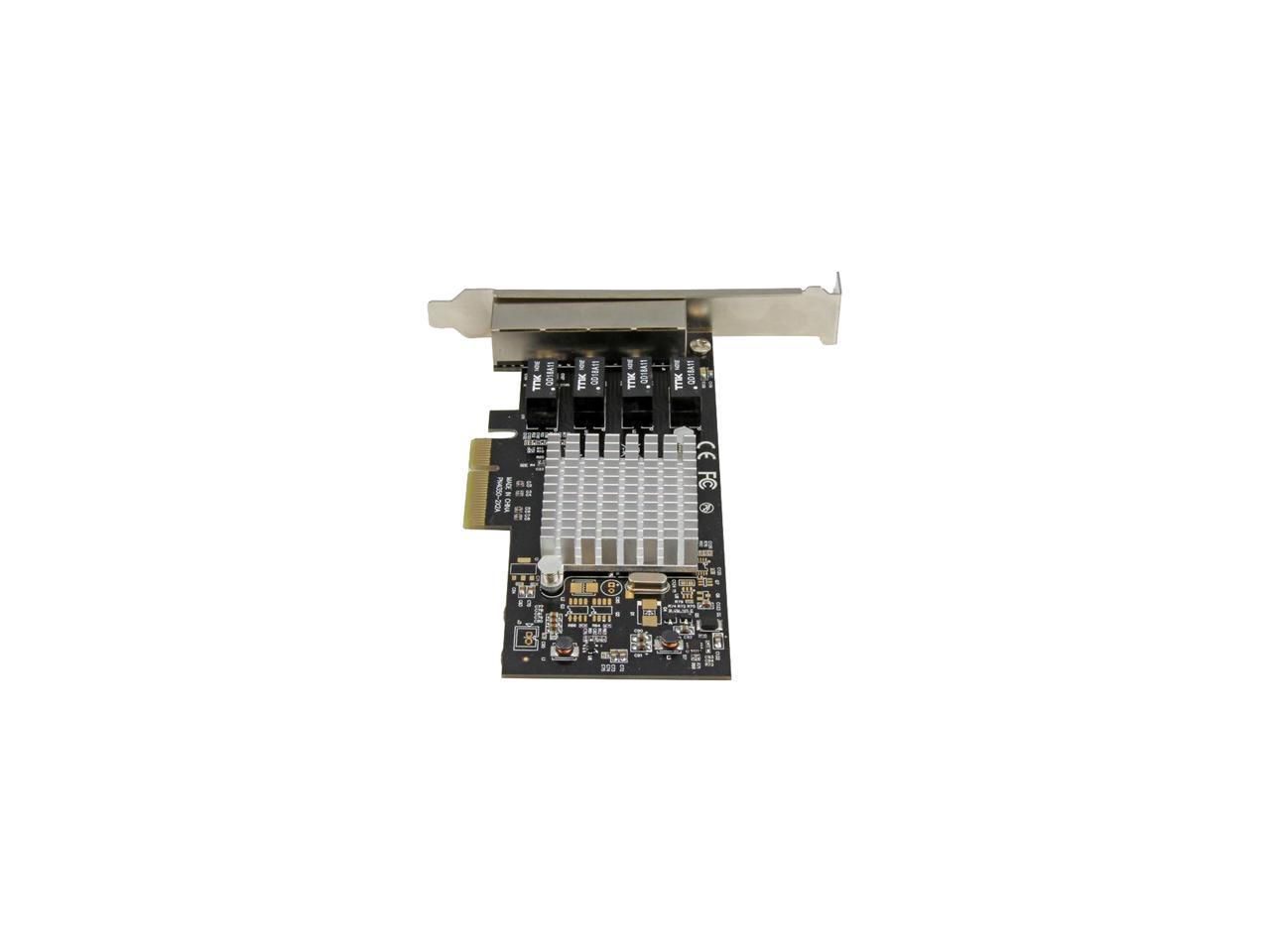 StarTech ST4000SPEXI 4-Port Gigabit Ethernet Network Card - PCI Express, Intel I350 NIC