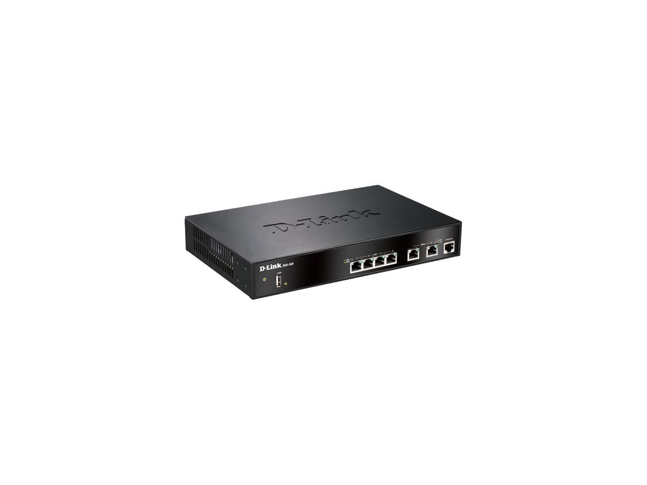 D-Link DSR-500 Dual Wan 4-Port Gigabit VPN Router with Dynamic Web Content Filtering