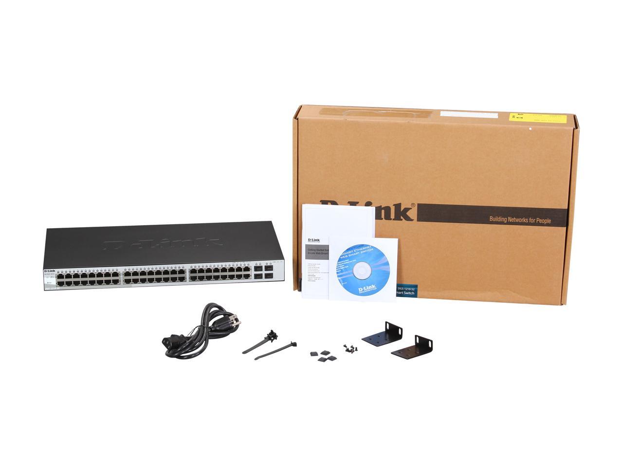 D-Link 52-Port Gigabit Web Smart Switch including 4 SFP ports