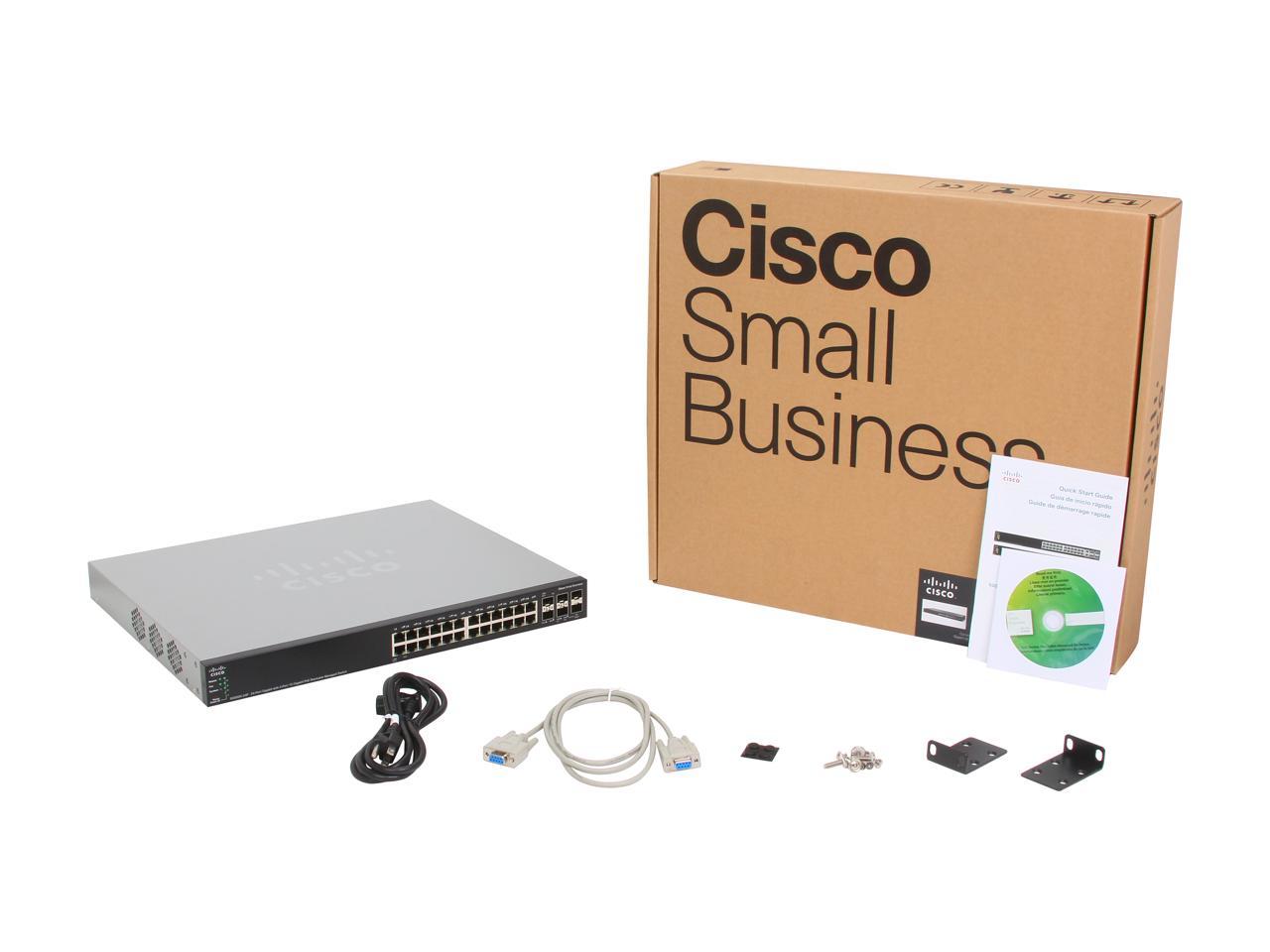 Cisco Small Business 500X Series SG500X-24P-K9-NA Managed PoE Stackable Gigabit Ethernet Switch