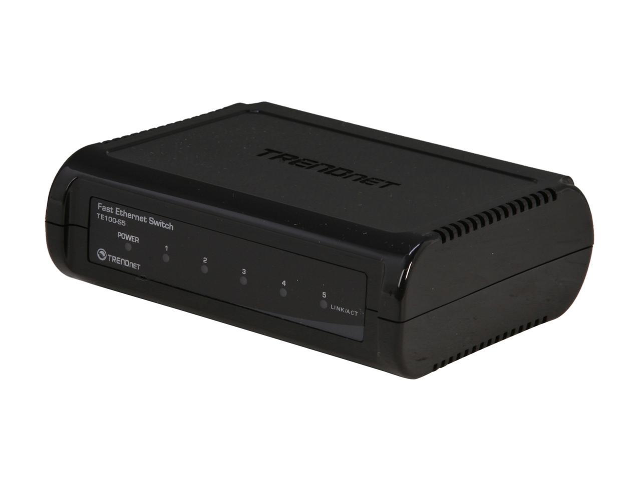 TRENDnet TE100-S5 (Version v3.0R) Unmanaged 5-Port Fast Ethernet GREENnet Switch
