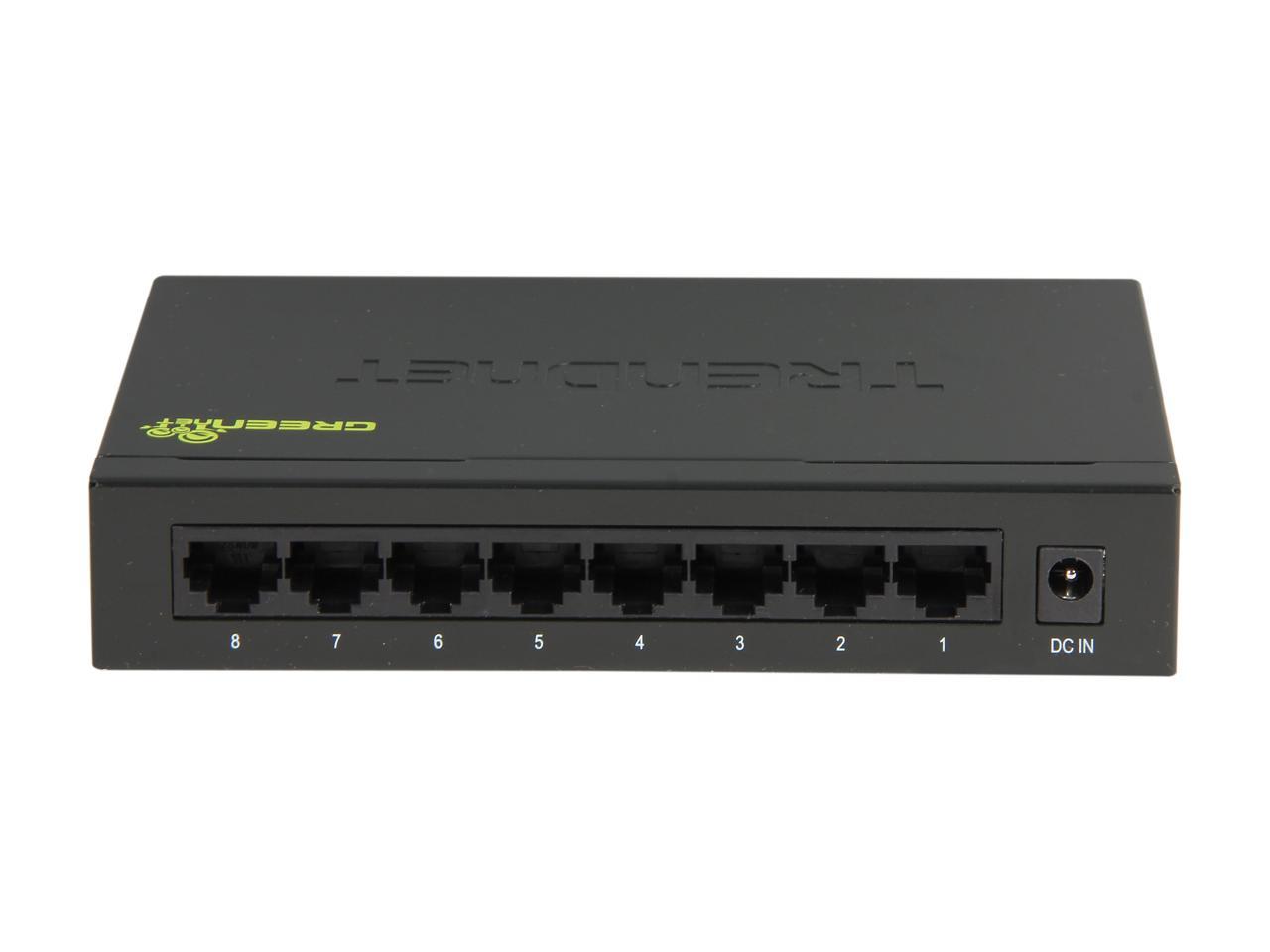 TRENDnet Unmanaged 8-Port Gigabit GREENnet Switch, TEG-S82G (Version v3.1R)