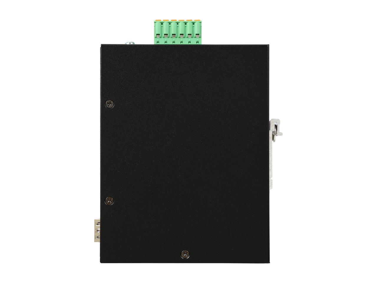 TRENDnet 5-Port Hardened Industrial Gigabit PoE+ DIN-Rail Switch Limited Lifetime Warranty
