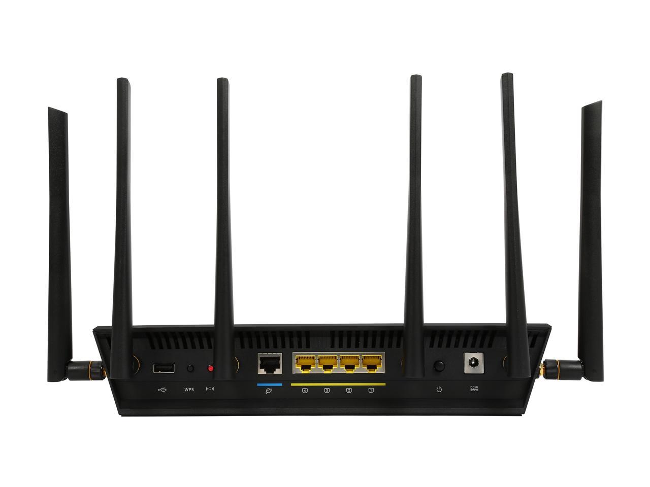 ASUS AC3200 Tri-Band Gigabit Wi-Fi Router, AiProtection Lifetime Security by Trend Micro, Adaptive QoS, Parental Control