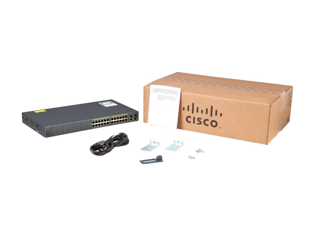 CISCO Catalyst 2960 2960-24TC-S(WS-C2960+24TC-S) Managed Plus 24 + 2 T/SFP LAN LiteSwitch