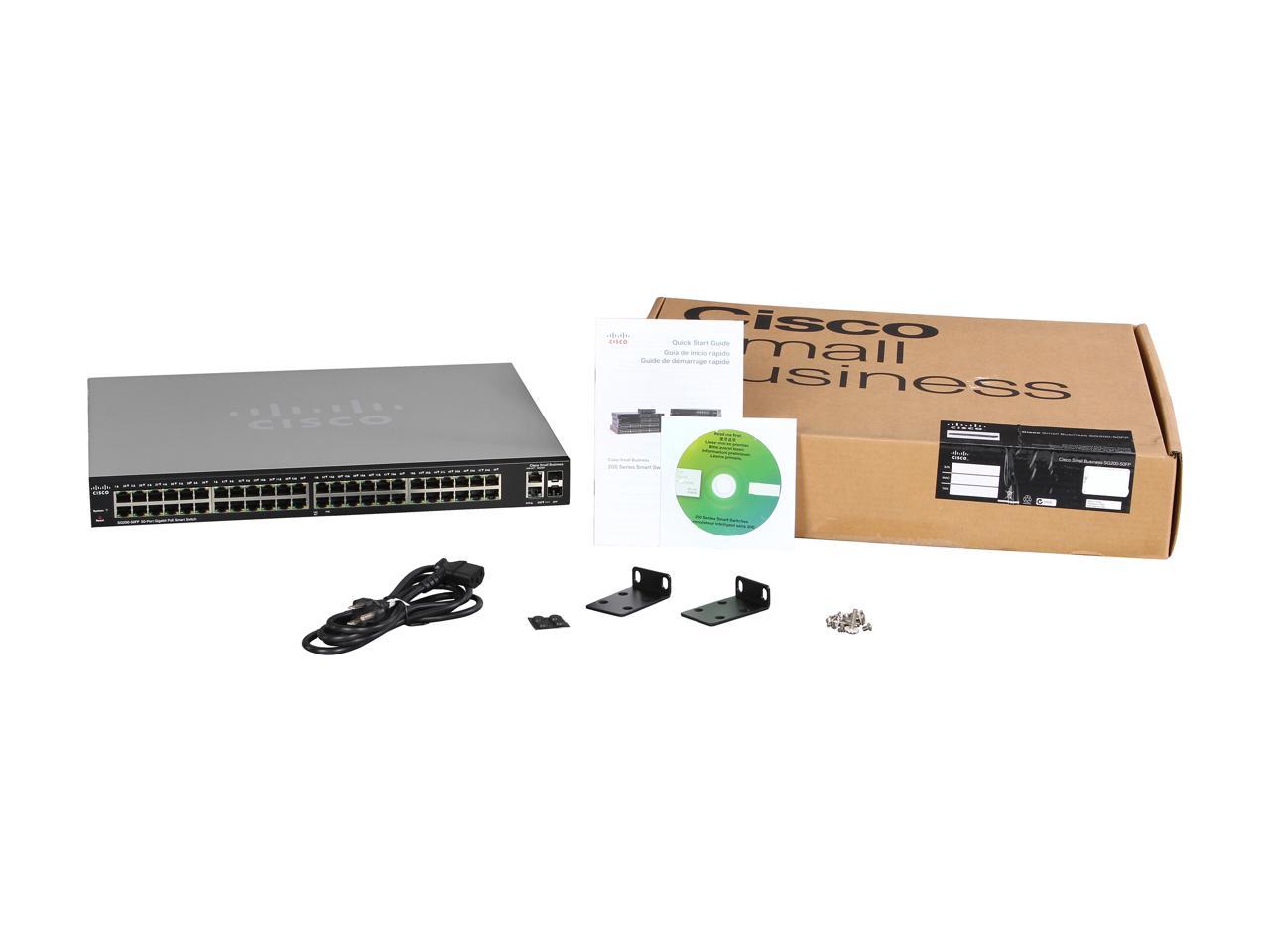 Cisco SG200-50FP 50-port Gigabit Full-PoE Smart Switch