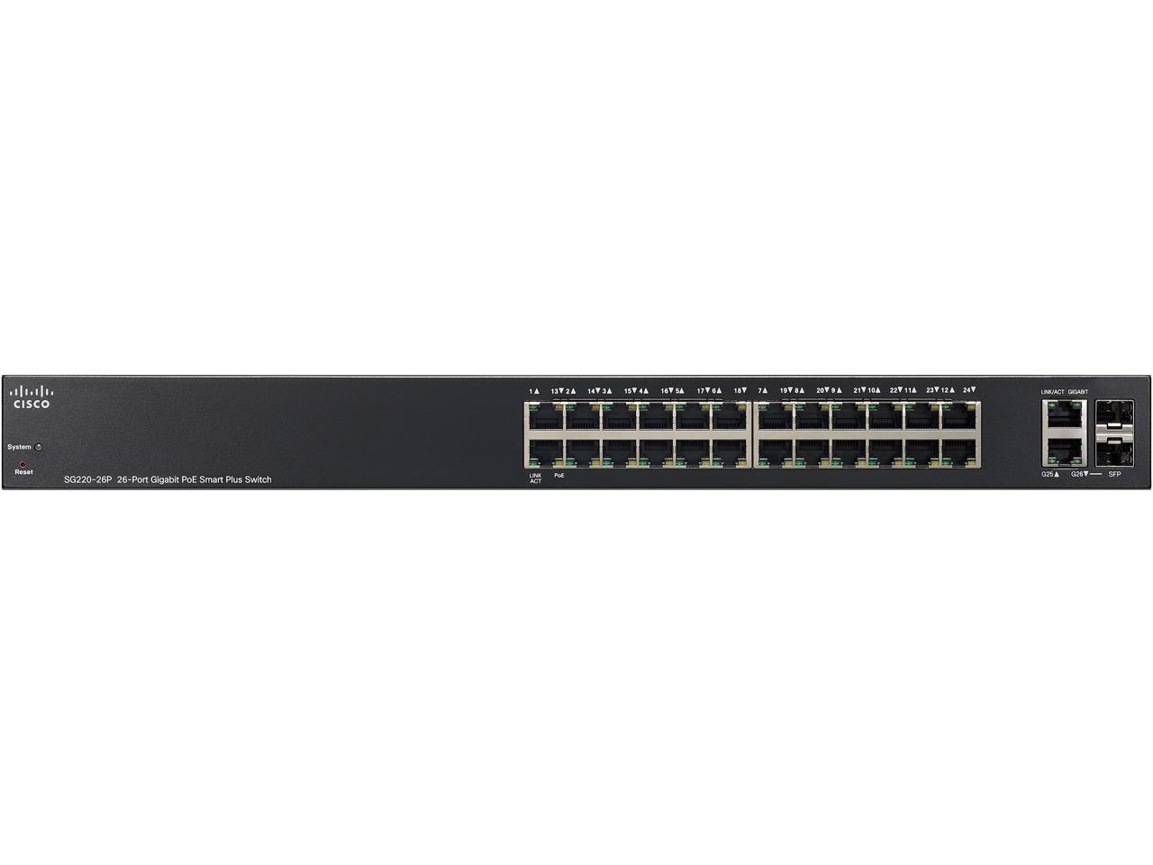 Cisco Small Business SG220-26 26-Port Gigabit Smart Plus Switch