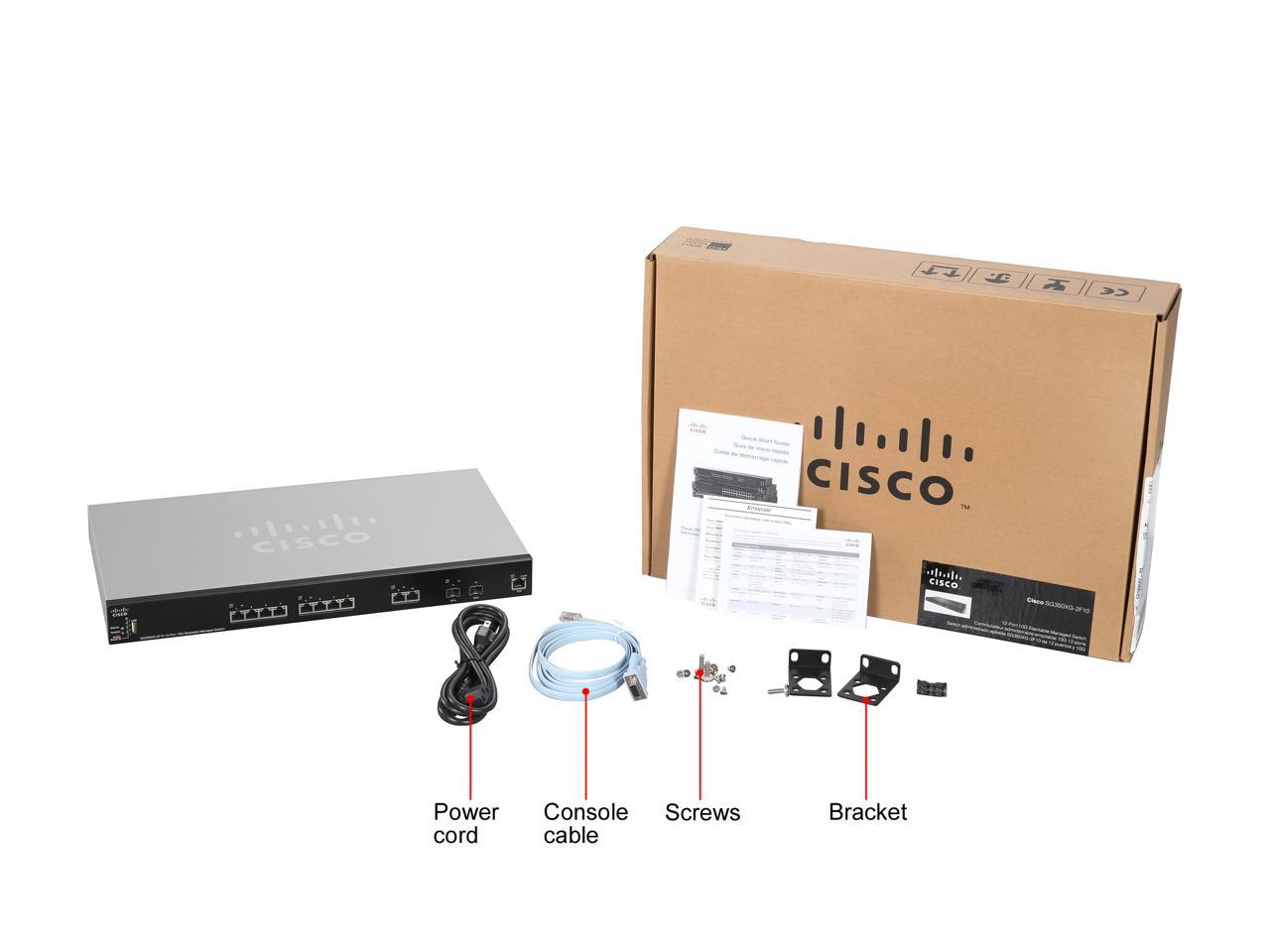 Cisco SMB SG350XG-2F10-K9 12 Port Stackable Managed 10 Gb Ethernet Switch