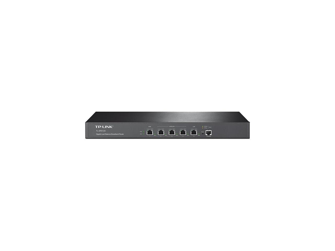 TP-Link TL-ER5120 Gigabit Load Balance Broadband Router 1 x 10/100/1000Mbps WAN Ports 3 x Changeable Gigabit WAN/LAN + 1 x Fixed Gigabit LAN/DMZ Port LAN Ports