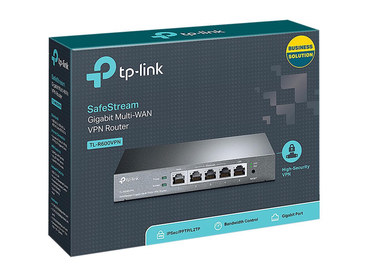 TP-Link TL-R600VPN SafeStream Gigabit Multi-WAN Desktop VPN Router
