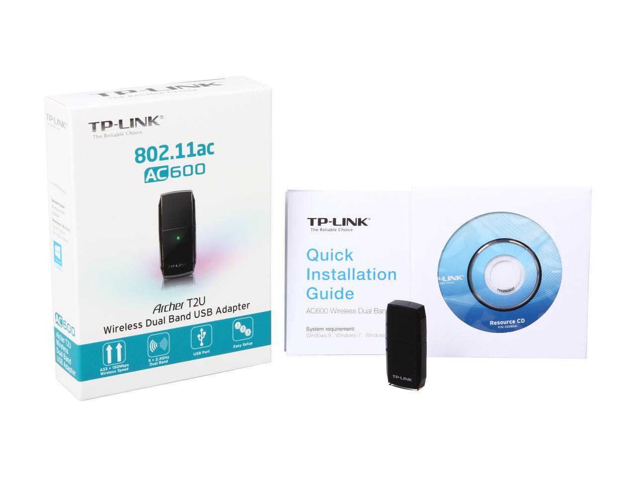 TP-Link Archer T2U AC600 Wireless Dual Band USB Adapter
