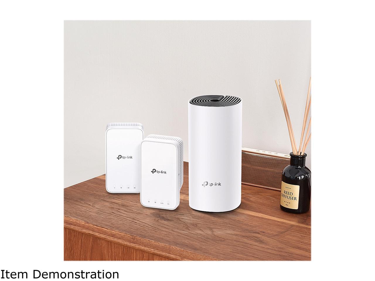 TP-Link Deco Whole Home Mesh WiFi System - Seamless Roaming, Adaptive Routing, Compact Plug-in Design, Up to 4, 500 Sq. ft (Deco M3 3-Pack)