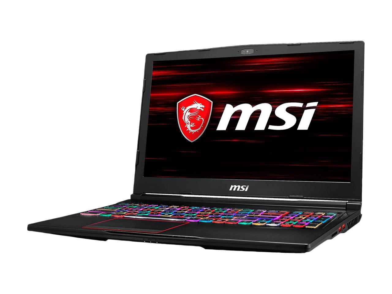 MSI GE Series GE63 Raider RGB-012 15.6" 120 Hz FHD GTX 1060 6 GB VRAM i7-8750H 16 GB Memory 128GB SSD 1TB HDD Windows 10 Home 64-Bit Gaming Laptop
