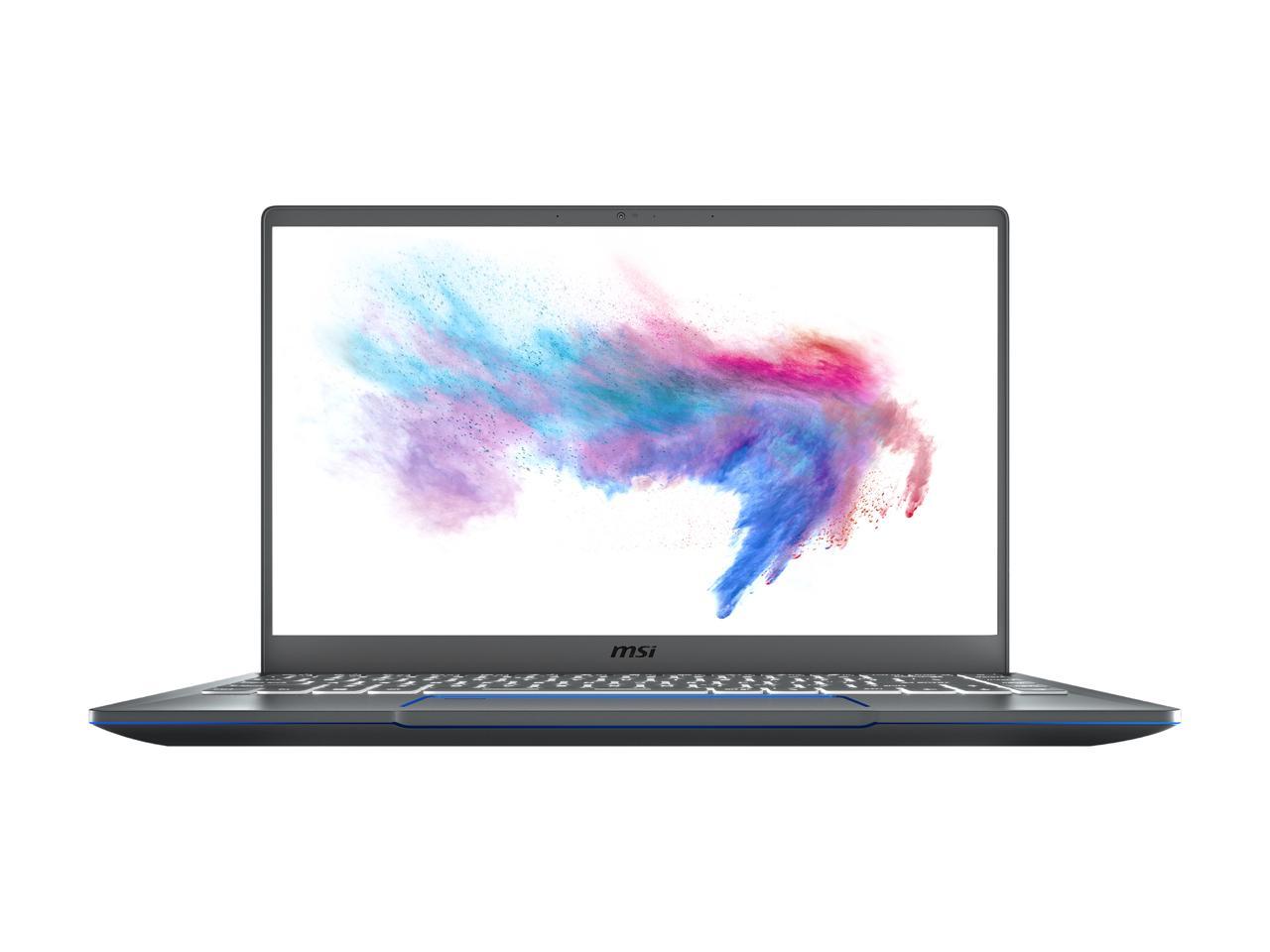 MSI Laptop Prestige 14 A10SC-021 Intel Core i7 10th Gen 10710U (1.10 GHz) 16 GB Memory 1 TB NVMe SSD NVIDIA GeForce GTX 1650 Max-Q 14.0" Windows 10 Pro 64-bit